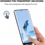 Wholesale 3D Tempered Glass Full Screen Protector with Working Adhesive In Screen Finger Scanner for Samsung Galaxy S21 5G (Clear)